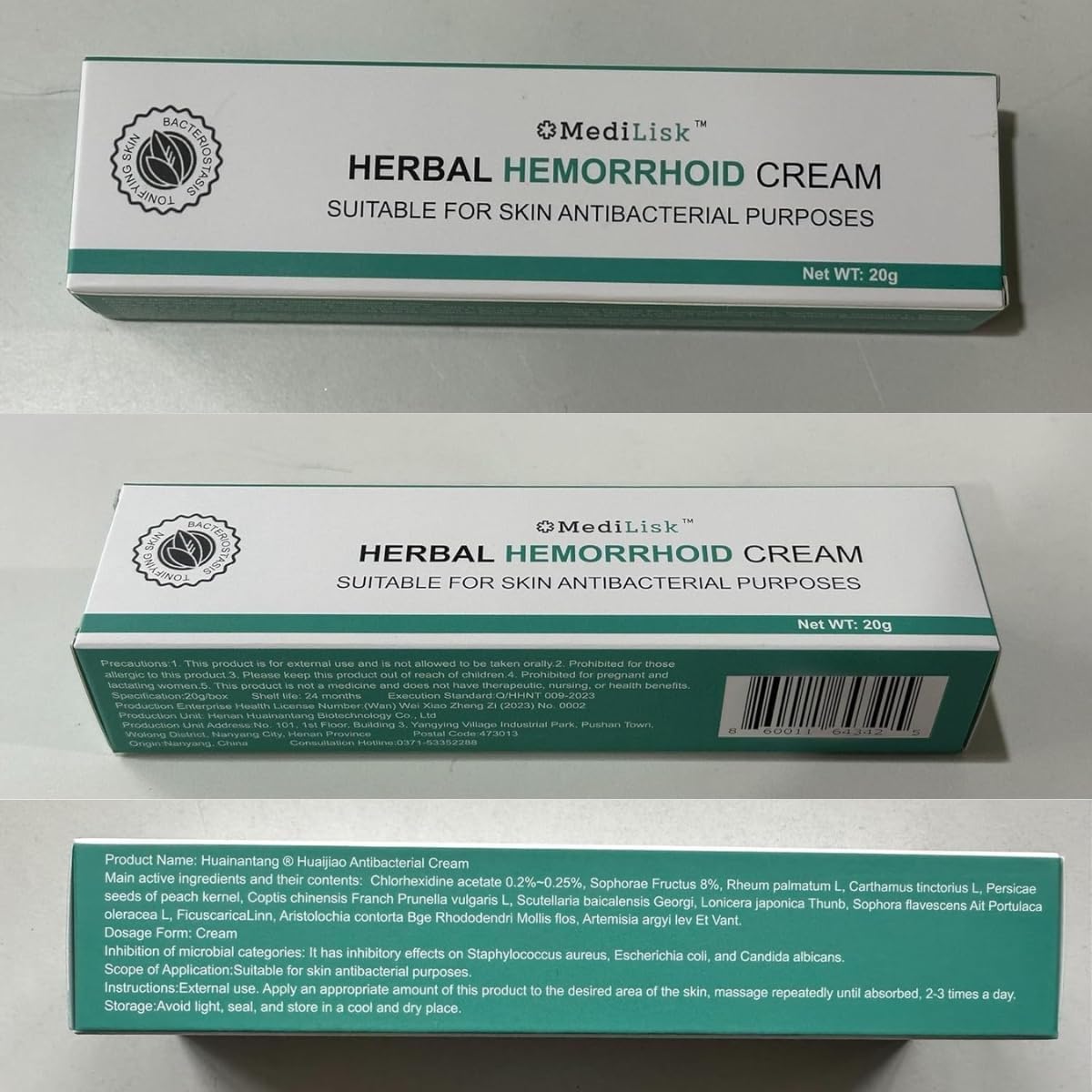 Crema MediLisk™ Herbal para Hemorroides