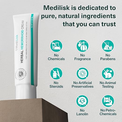 Crema MediLisk™ Herbal para Hemorroides